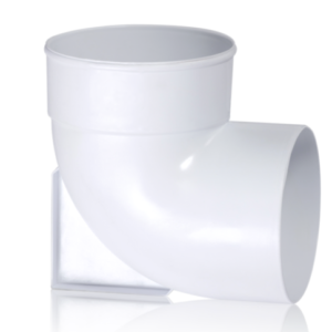 CODO CON BASE 87º 30' MH - PVC.