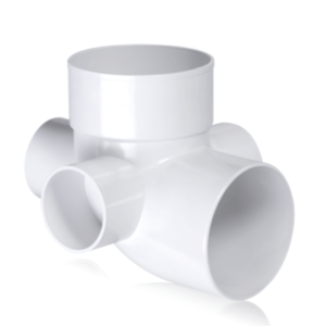 CODO A 87º 30' MH - CON 3 ACOMETIDAS - PVC.