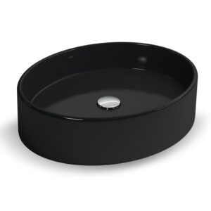 BACHA  CUADRADA NEGRO BRILLANTE - DECA APOYO.