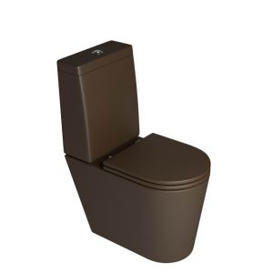 INODORO LARGO - LINK MARRON MATE.