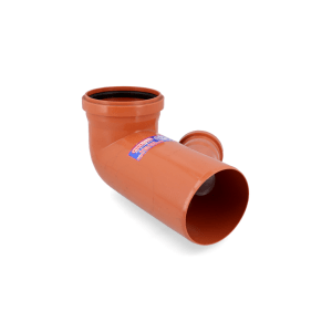 CODO A 90º CON ACOMETIDA IZQUIERDA A 45º