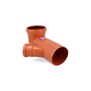 CODO A 90º CON ACOMETIDA DERECHA A 45º