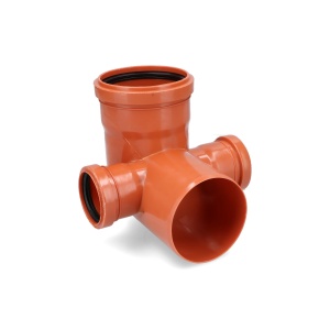 CODO a 90º CON DOBLE ACOMETIDA A 90º